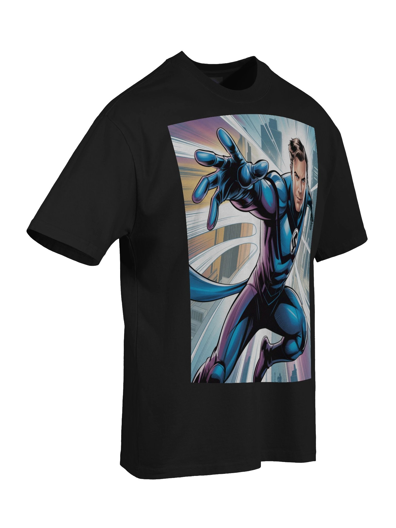 Mister Fantastic Metropolis Stretch Oversized Faded T-Shirt – Elastic Urban Eclipse product image (8)