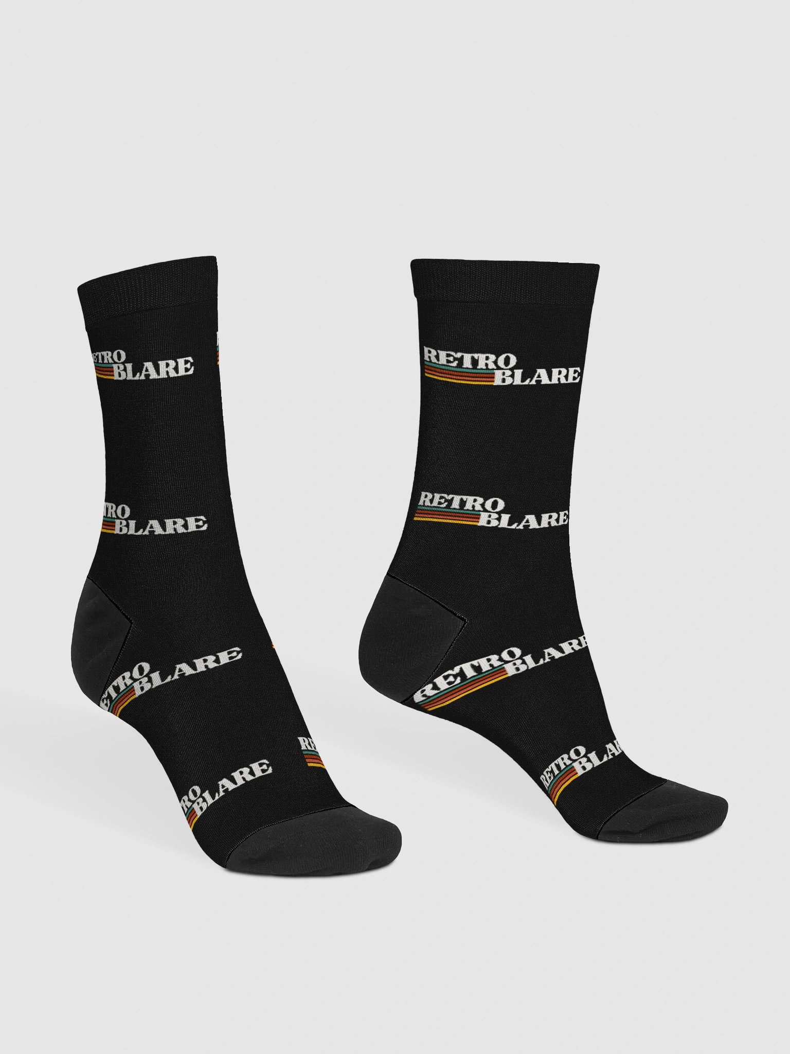 RETRO BLARE Repeated Premium Socks product image (3)