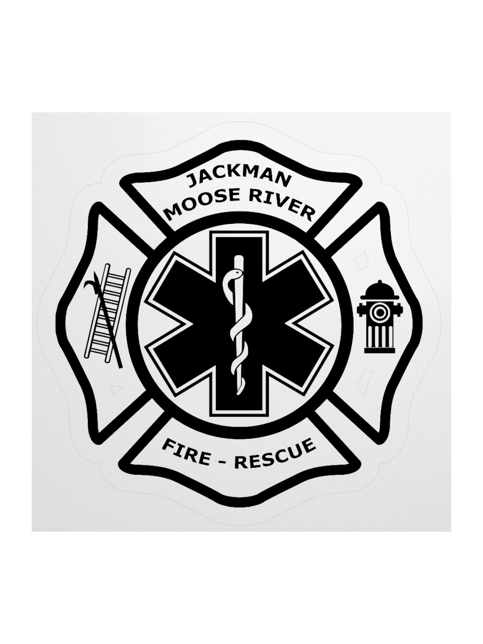 JMRF&RD Logo Sticker - Black product image (1)