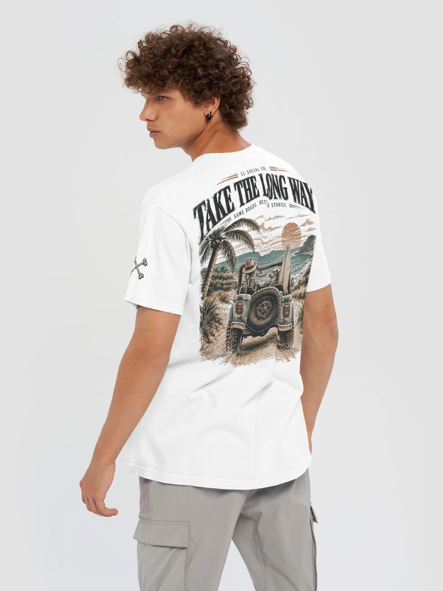 Take the Long Way Comfort Colors Tee — Coastal Skellie Edit product image (10)