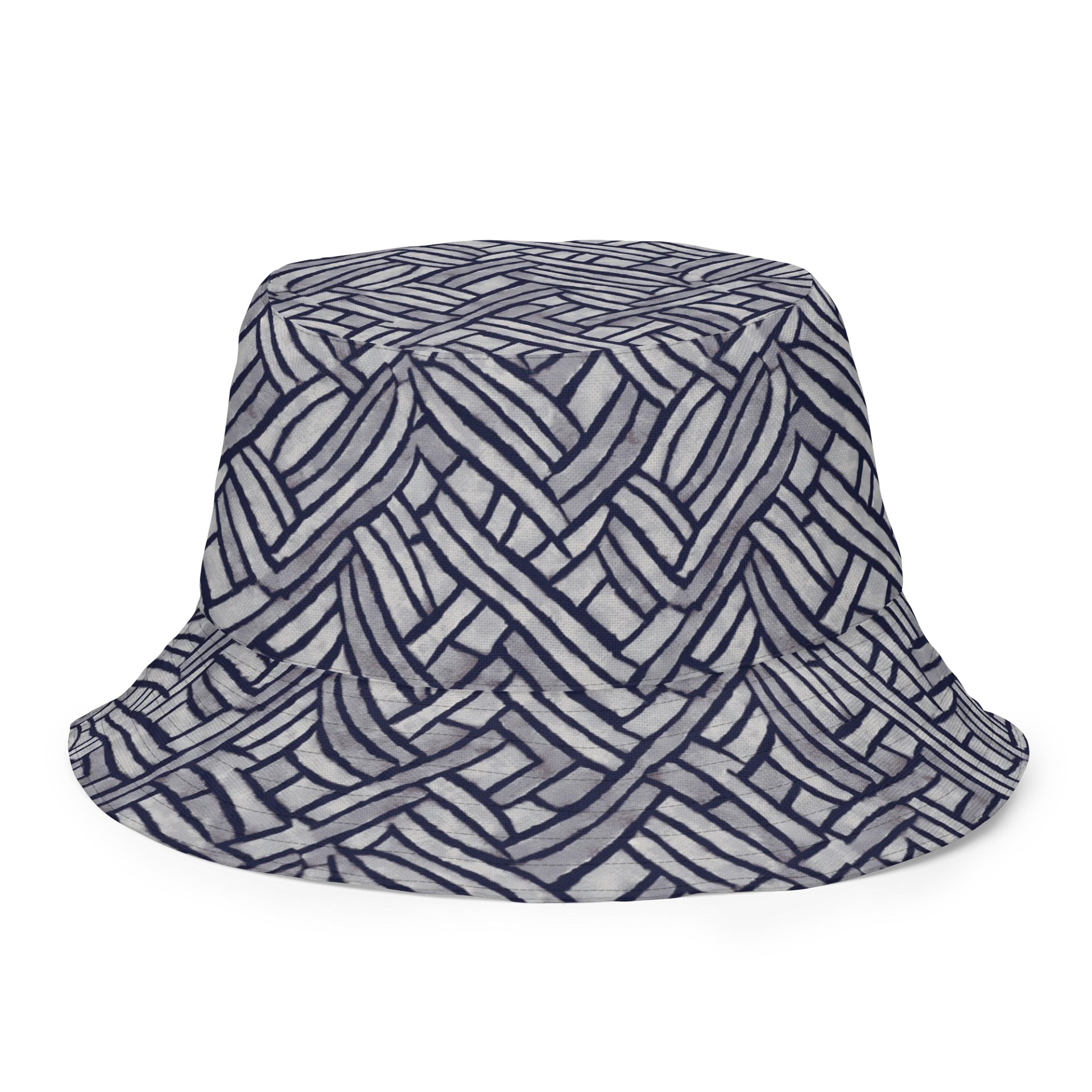 Grey Rectangles Hat product image (8)