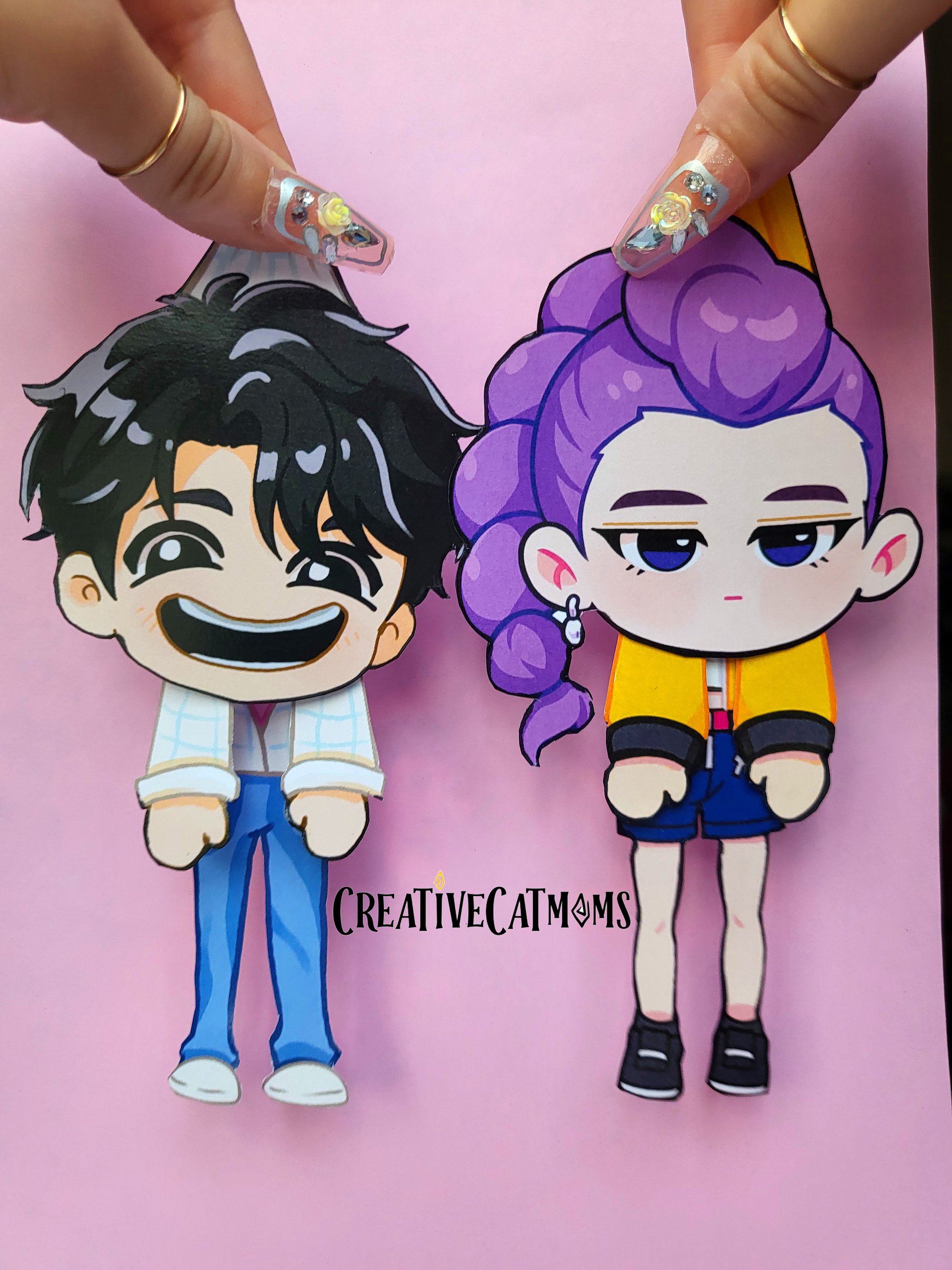 Hanging Paper Boy Doll Template product image (2)