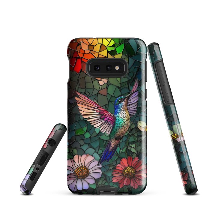 Vibrant Hummingbird Stained Glass Samsung® Tough Case product image (1)
