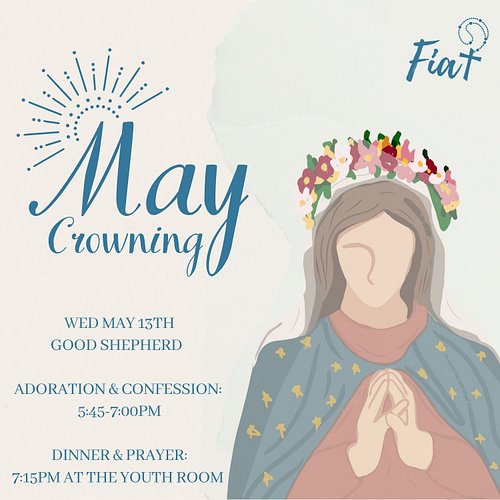 🌸 Wednesday is the Feast of Our Lady of Fatima! 🌸
Join us for our May Crowning and Walking Rosary as we honor Our Blessed Mot...