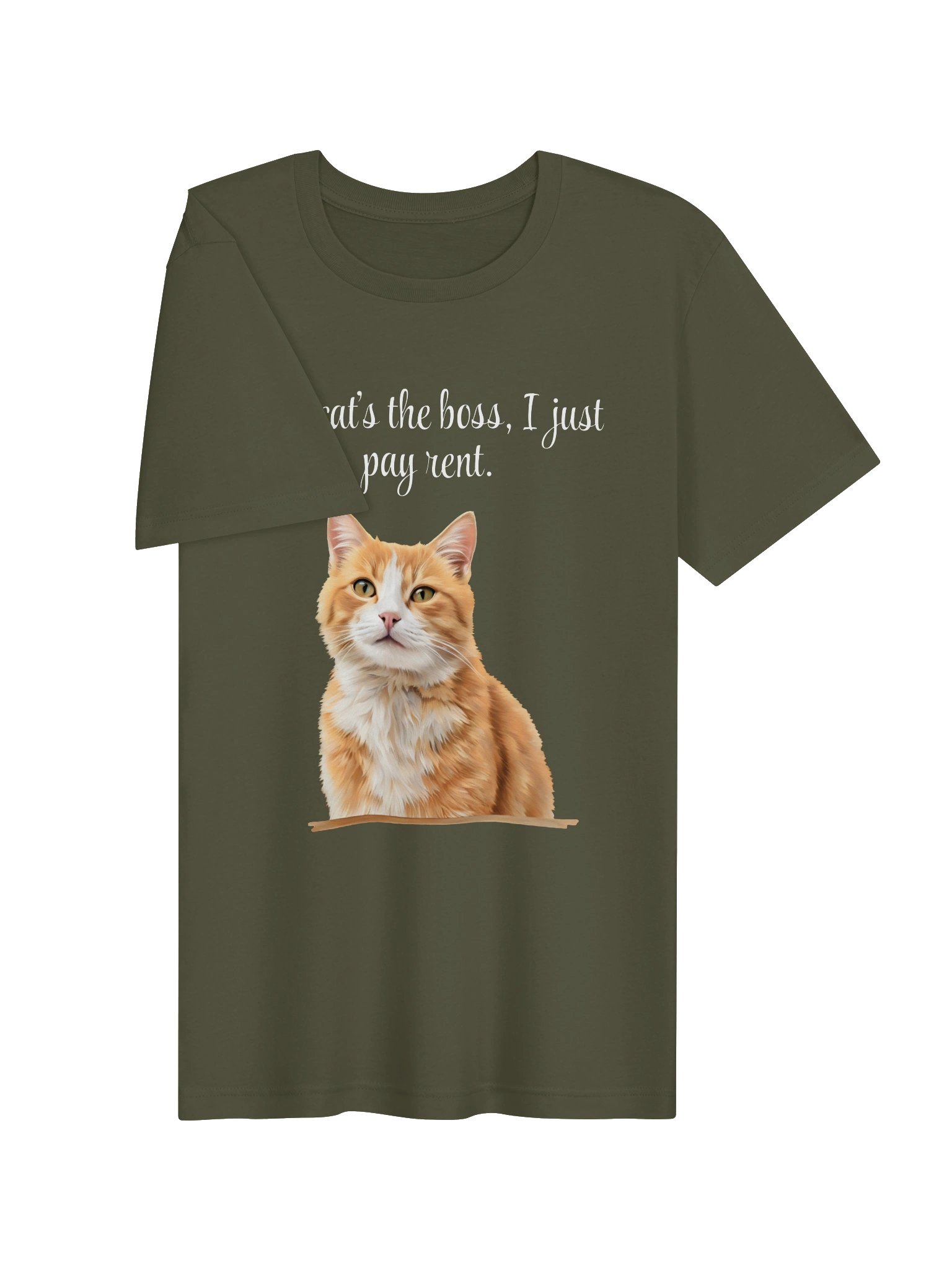 Custom "The Cat's The Boss" Photo T-Shirt product image (37)