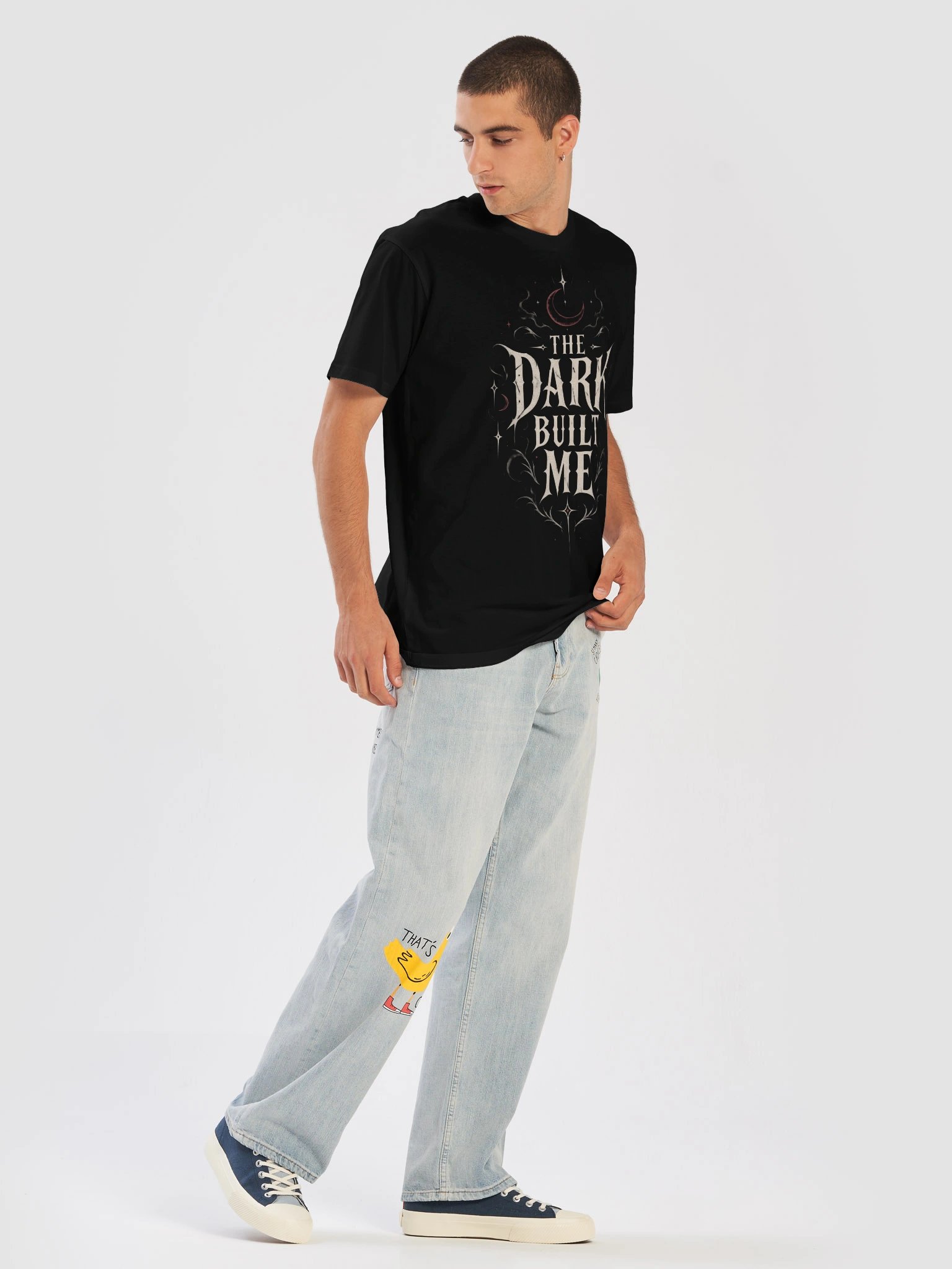 The Dark Built Me Gothic T-Shirt | Dark Statement Graphic Tee product image (5)