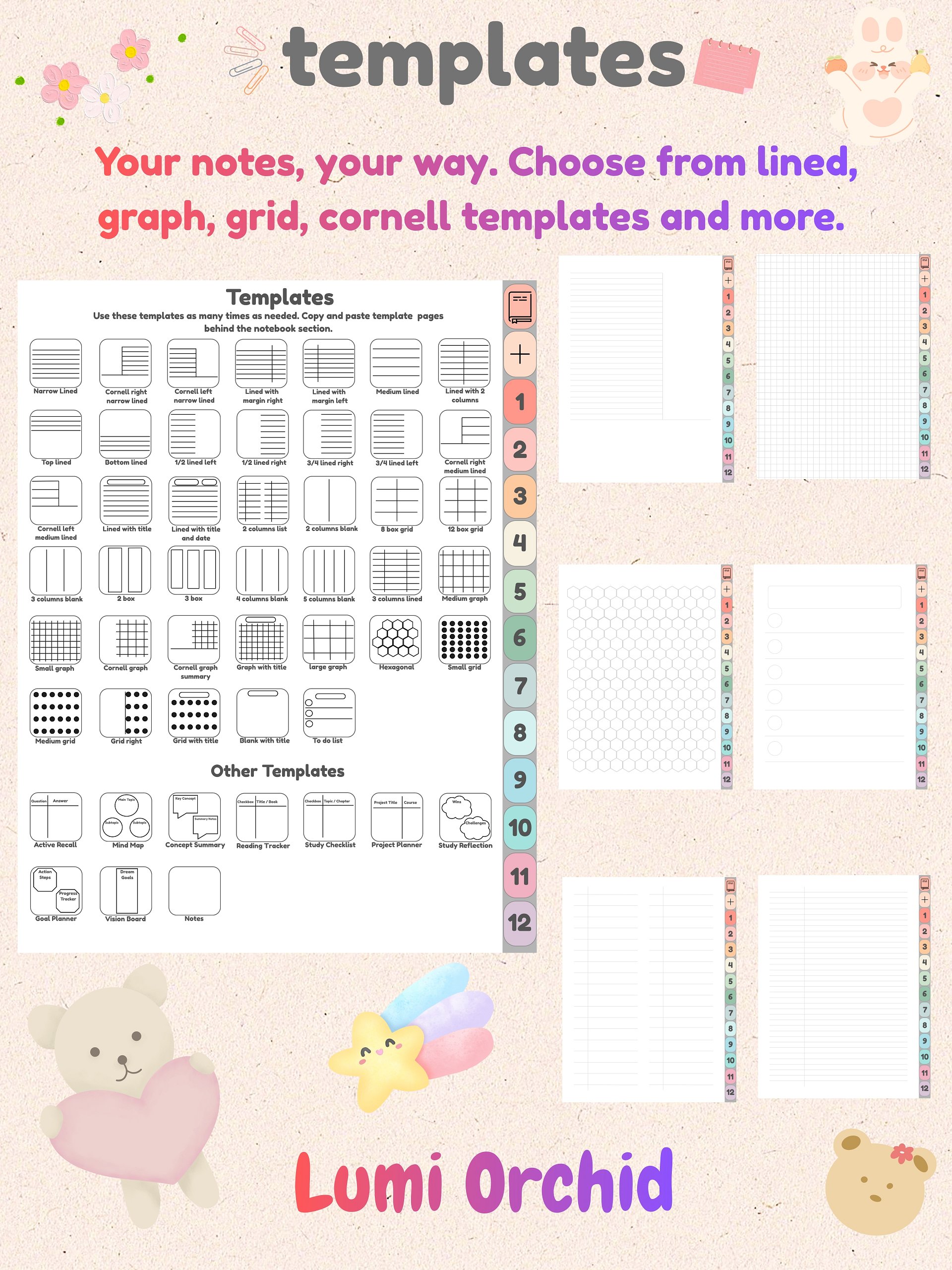 White Digital Notebook & Bonus Student Planner 🎁 product image (3)