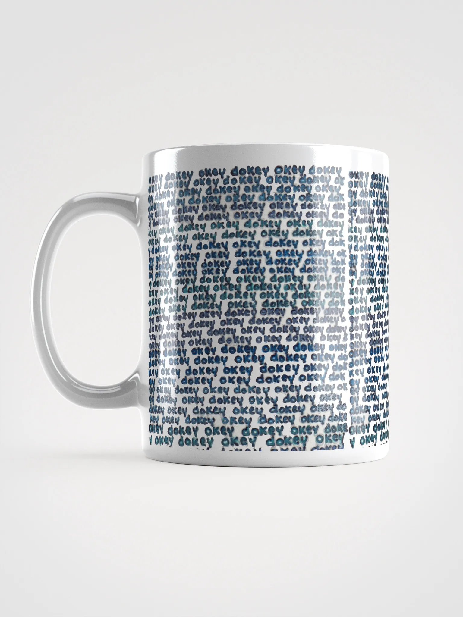 okey dokey White Glossy Mug product image (4)