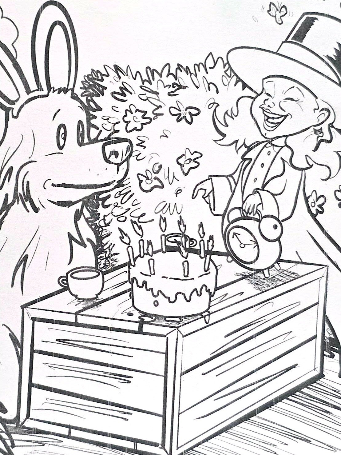 Ana the Hatter - Coloring page by The Sketchy Friendler product image (1)