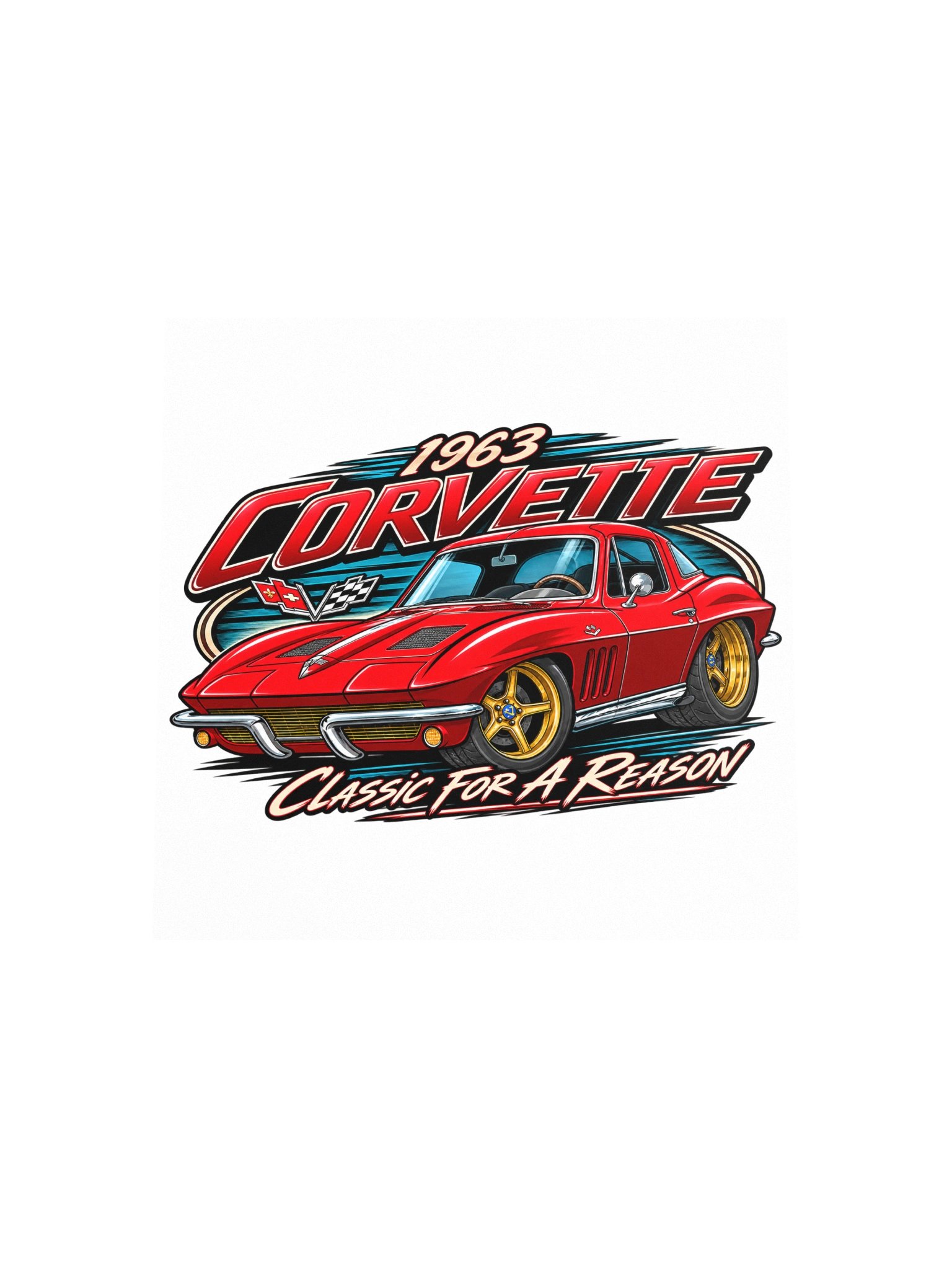 1963 Corvette – Classic in Red Poster product image (12)