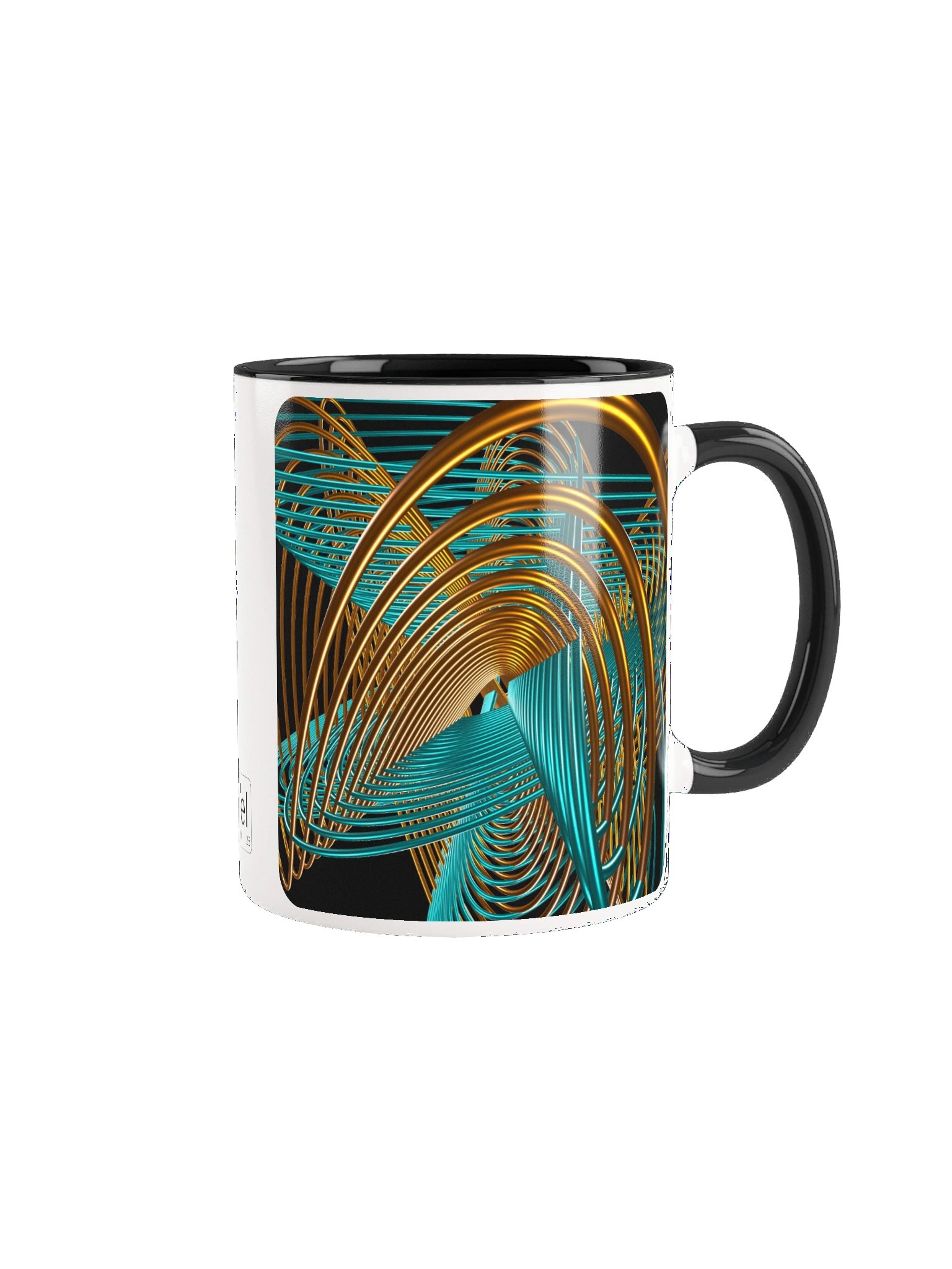 Oscilloscopic Dance 1+2 - Lissajous Figures Mathematical Art Mug product image (4)
