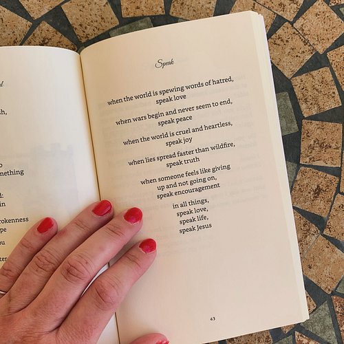 “Let all that you do be done in love.” 1 Corinthians 16:14 

This is my poem “Speak” from Birdsong. With all of the division ...