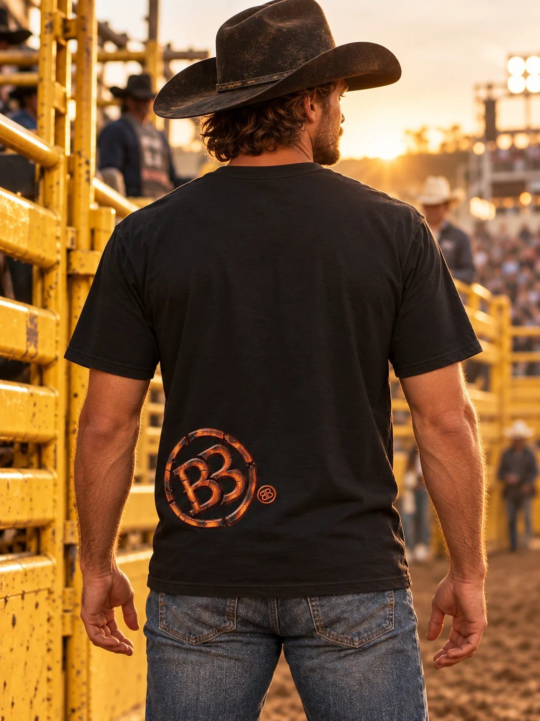 Bull Riding Shirt — Hold On White Bull Rodeo Tee | Broken Roughstock™ product image (2)