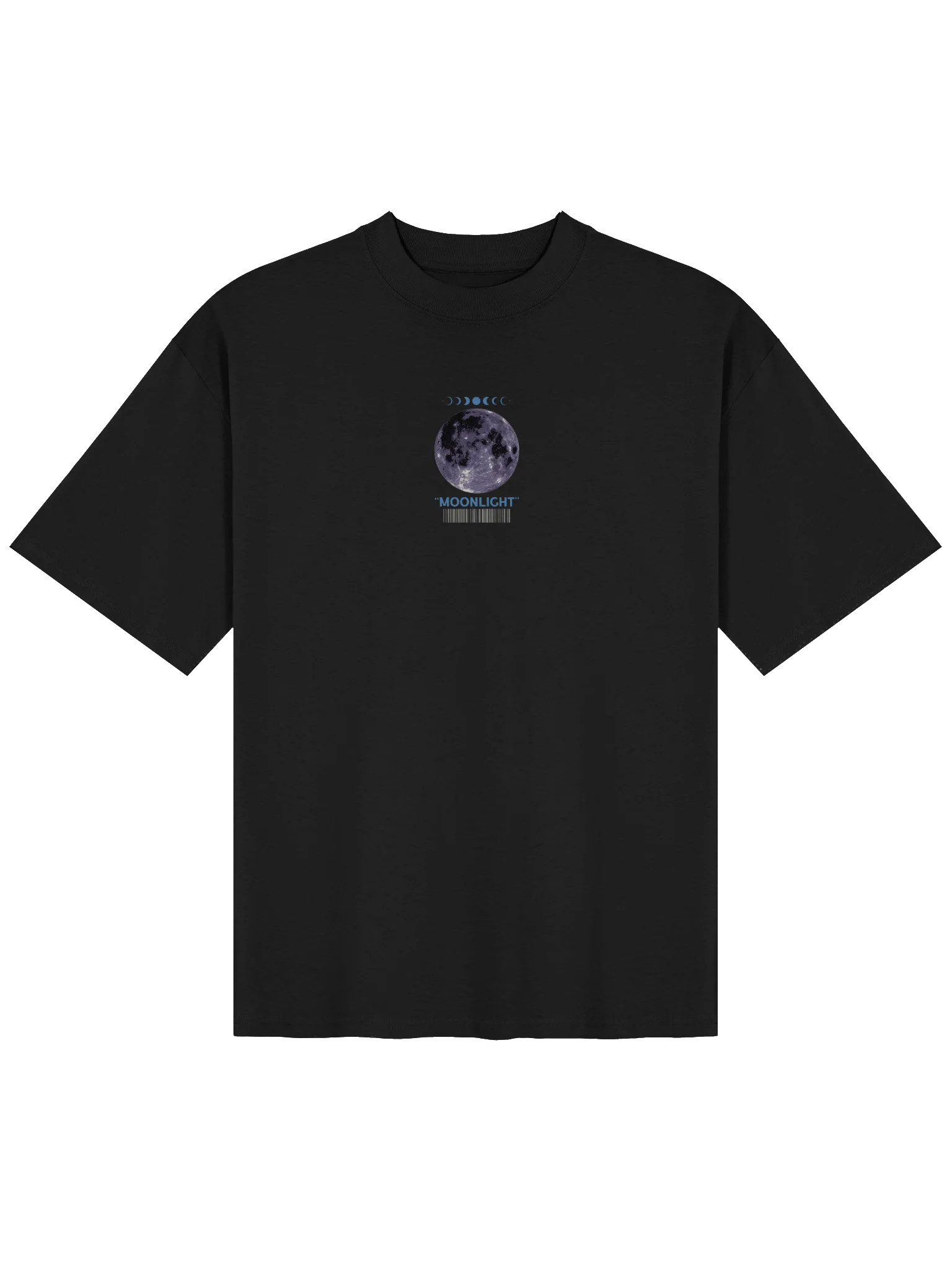 “Moonlight” Unisex Oversized T-Shirt in Black product image (1)