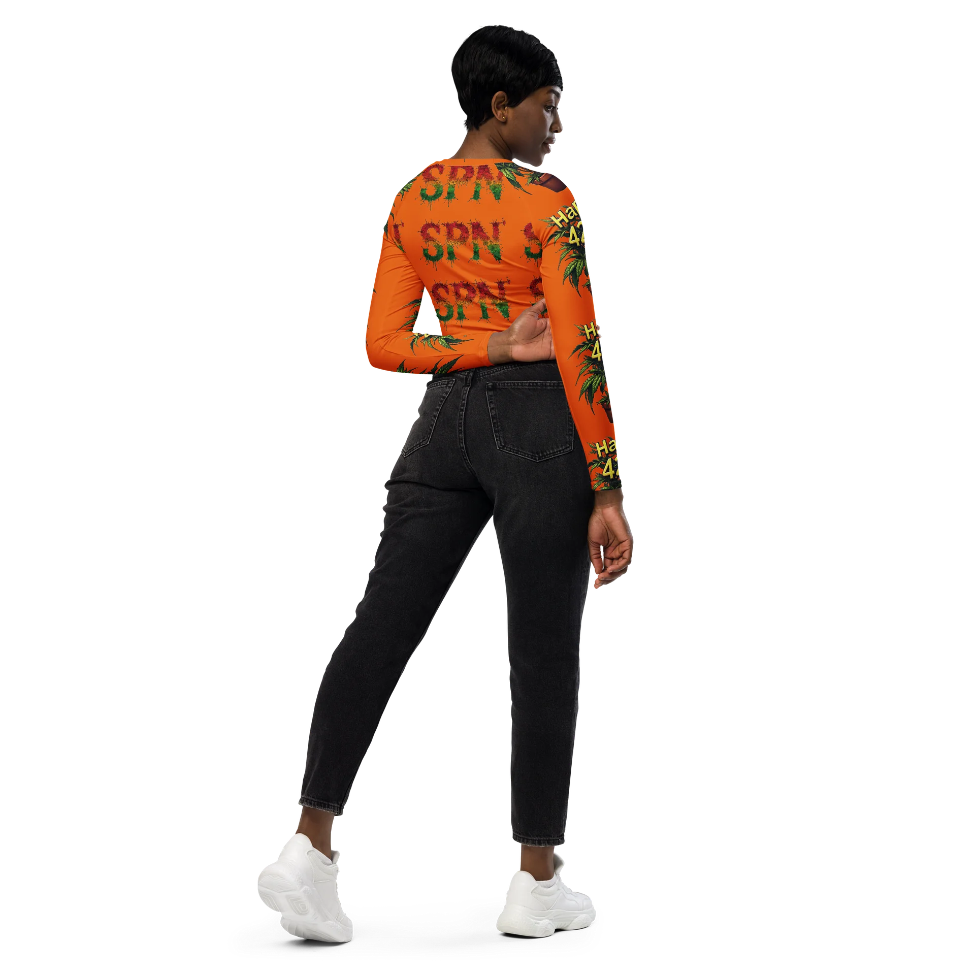 420 SPN All-Over Print Crop Top product image (6)