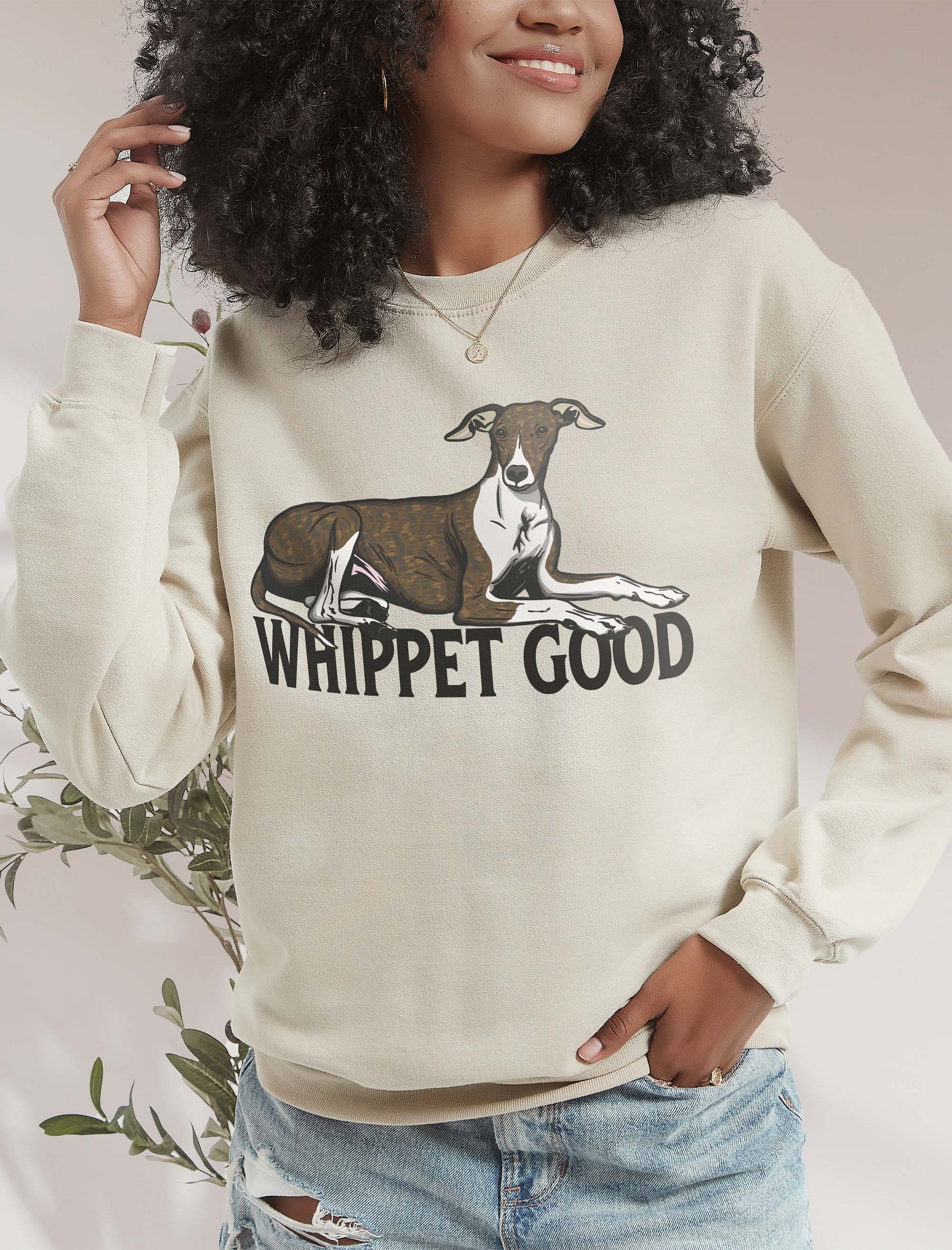 Whippet Good Sweatshirt of a Whippet(Brindle) | Funny Shirt for Whippet Paw-rents product image (2)
