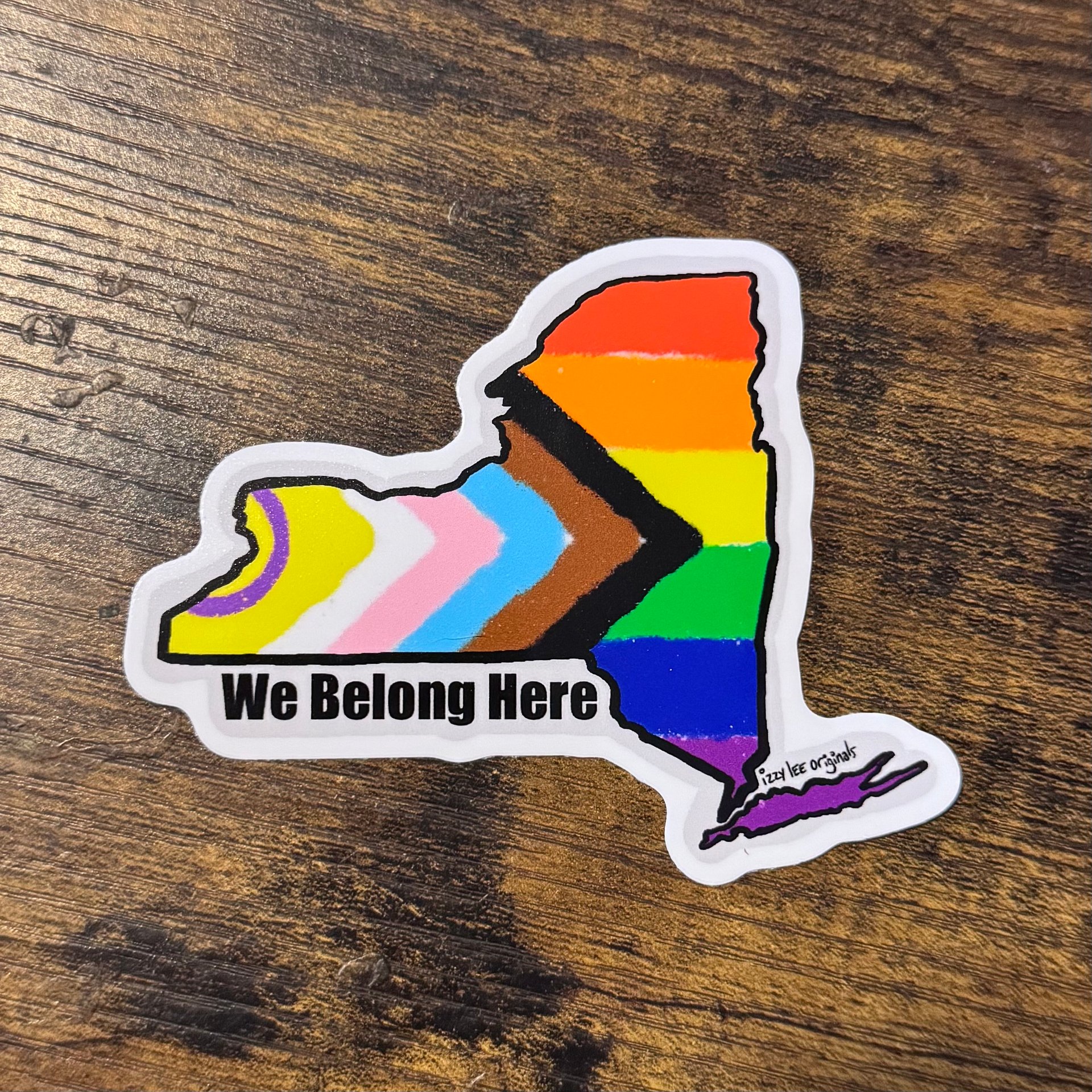 We Belong Here Sticker - New York product image (2)