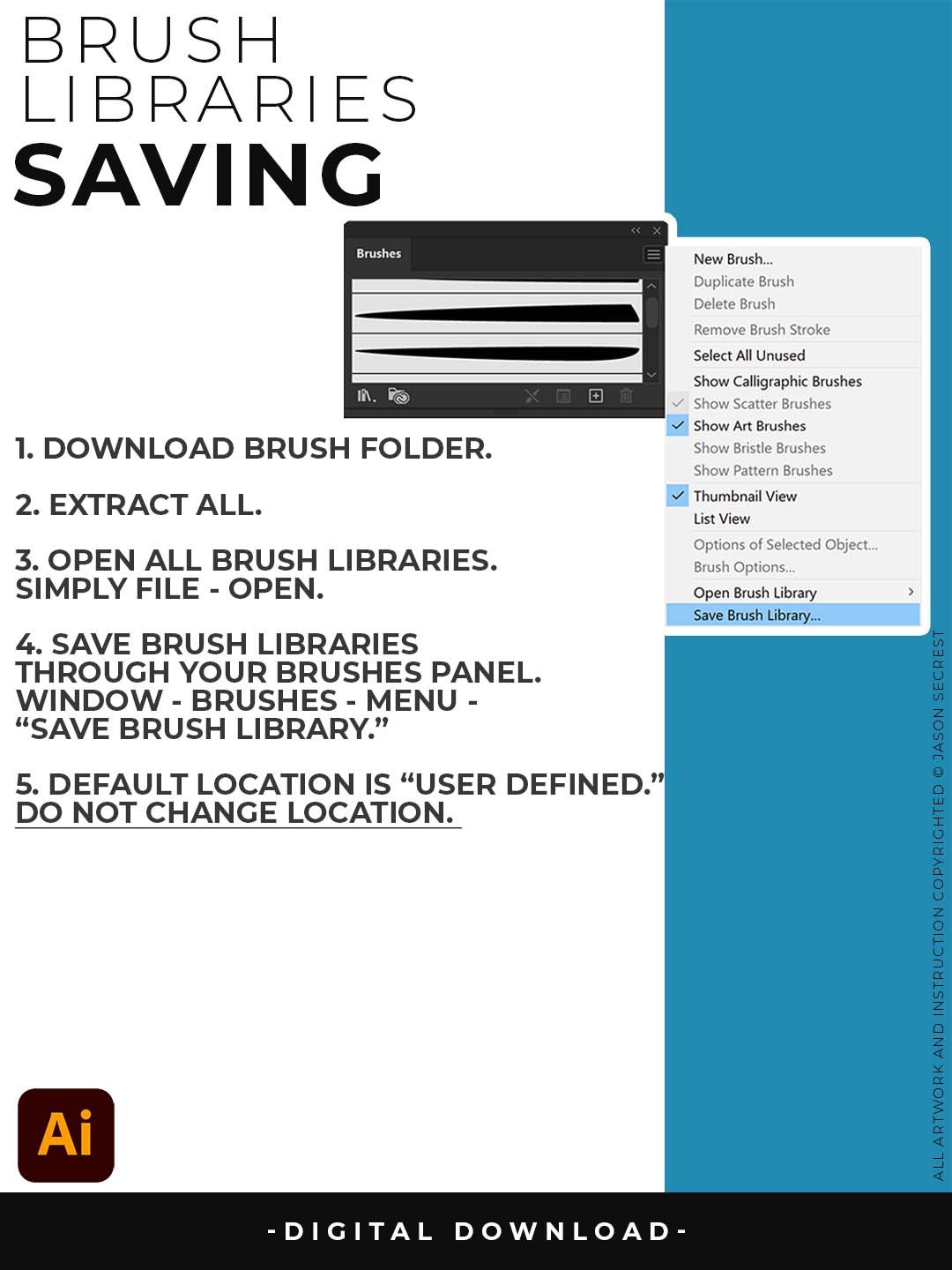 Cartoon Brush Library for Adobe Illustrator product image (11)