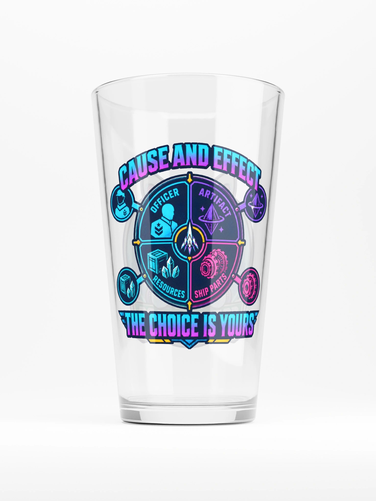Cause And Effect Pint Glass product image (1)