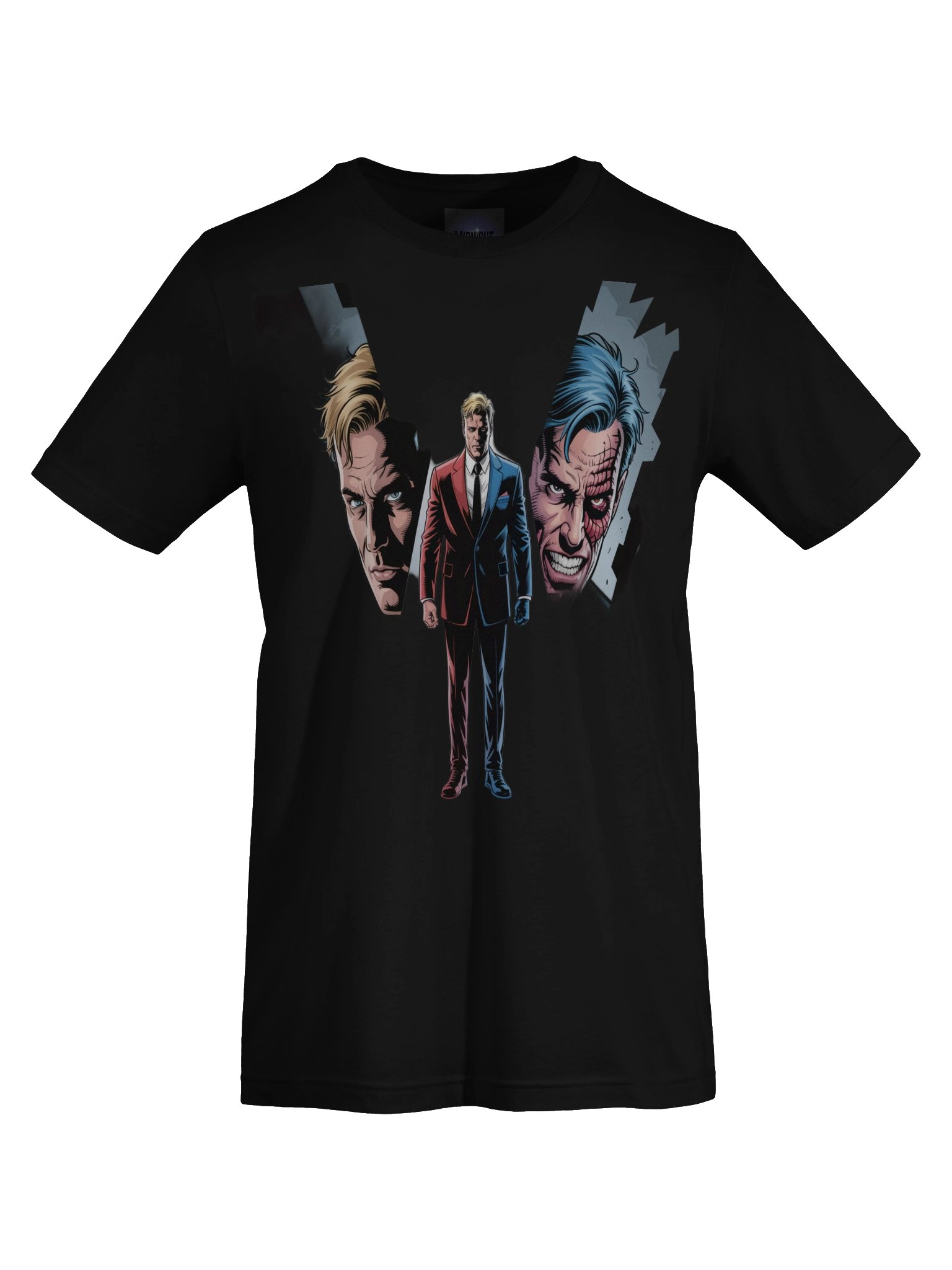 Duality's Divide: Two-Face's Fractured Fate T-Shirt product image (1)