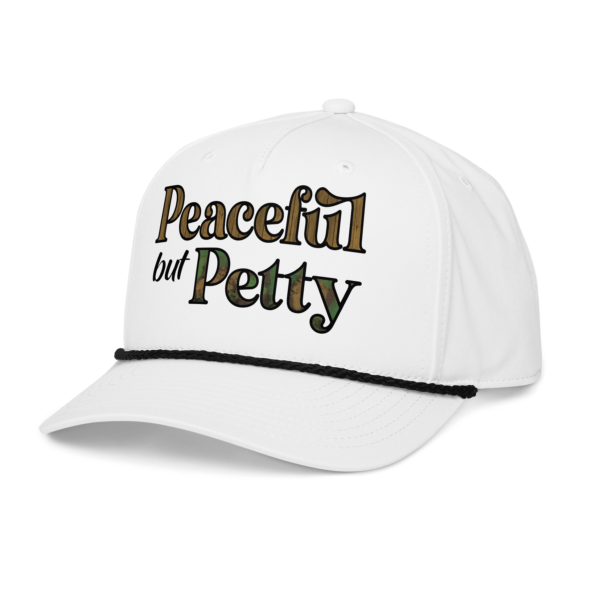 Peaceful But Petty Braided Rope Cap product image (3)