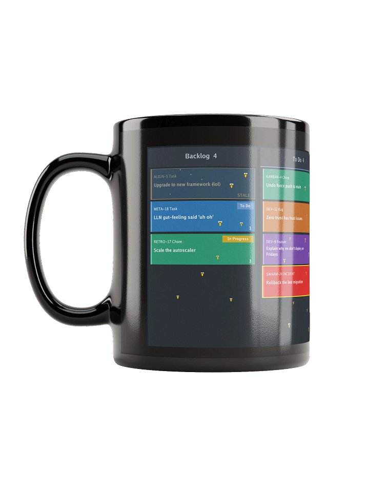 Bees have Entered the Sprint Full Board Mug Blk product image (2)