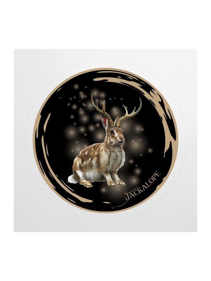 Mystical Jackalope Kiss Cut Stickers product image (1)