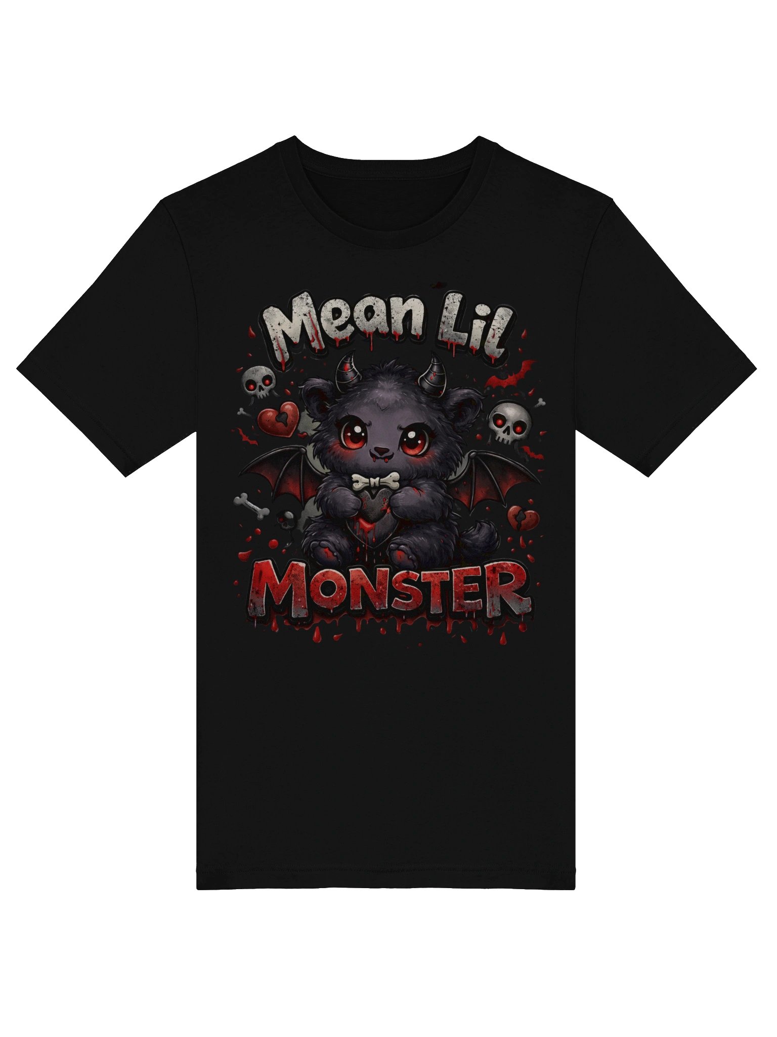 Mean Lil Monster Heart T-Shirt product image (35)