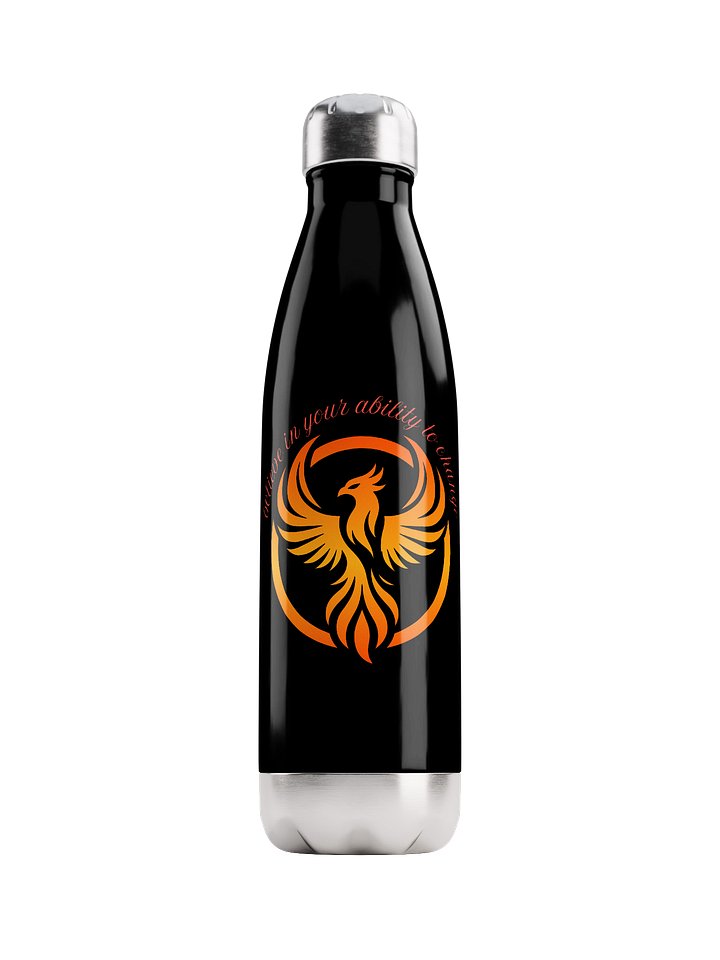 ''Believe in your ability to change'' rising phoenix stainless steel water bottle product image (1)