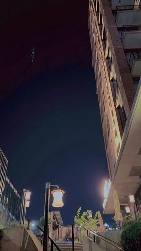 Night’s a flash of blue