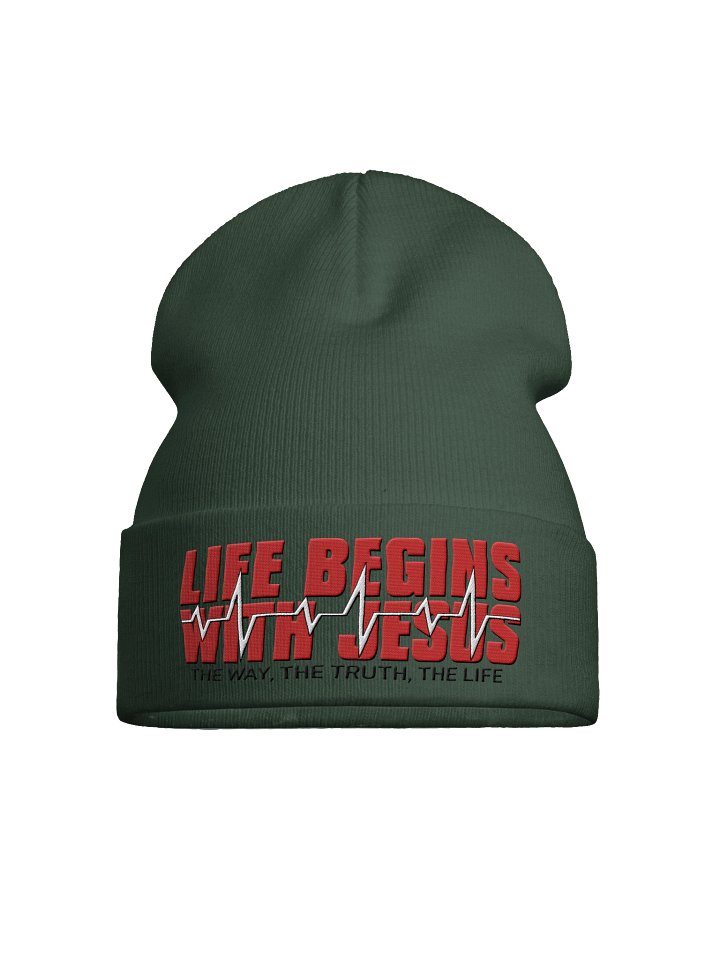 Life Begins with Jesus, Beanie product image (1)