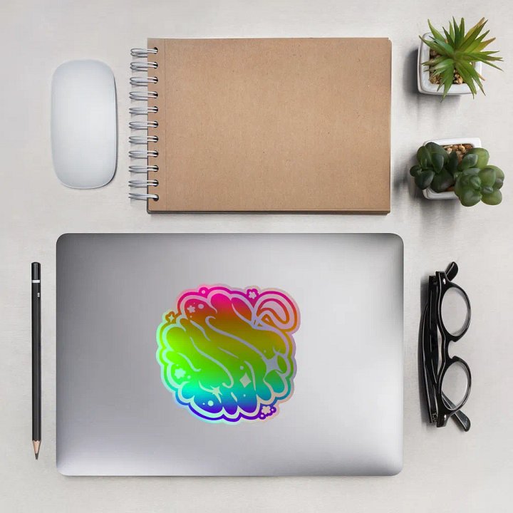 Holographic Rainbow Dusty Lufa Sticker product image (2)