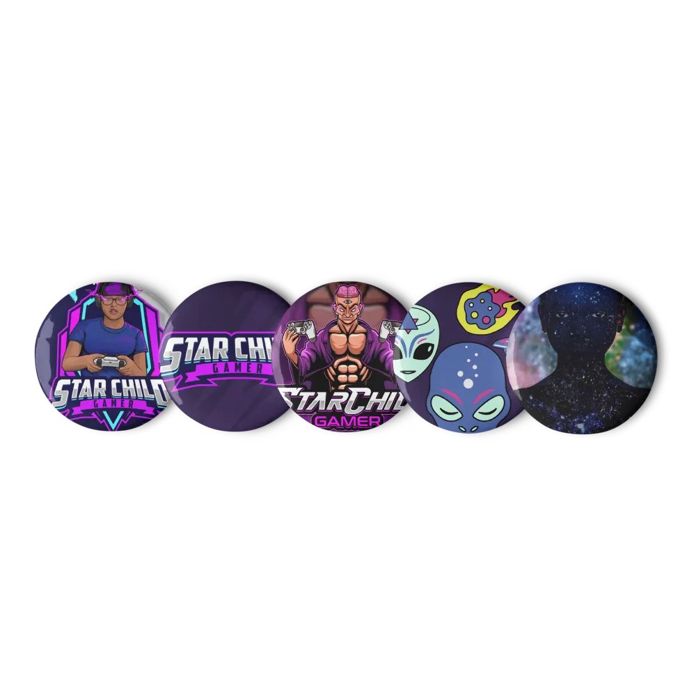 Star Child Gamer Button Set product image (1)