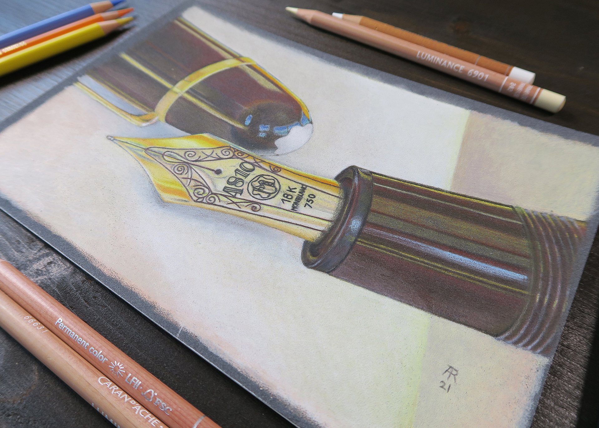 original artwork : fountain pen product image (3)