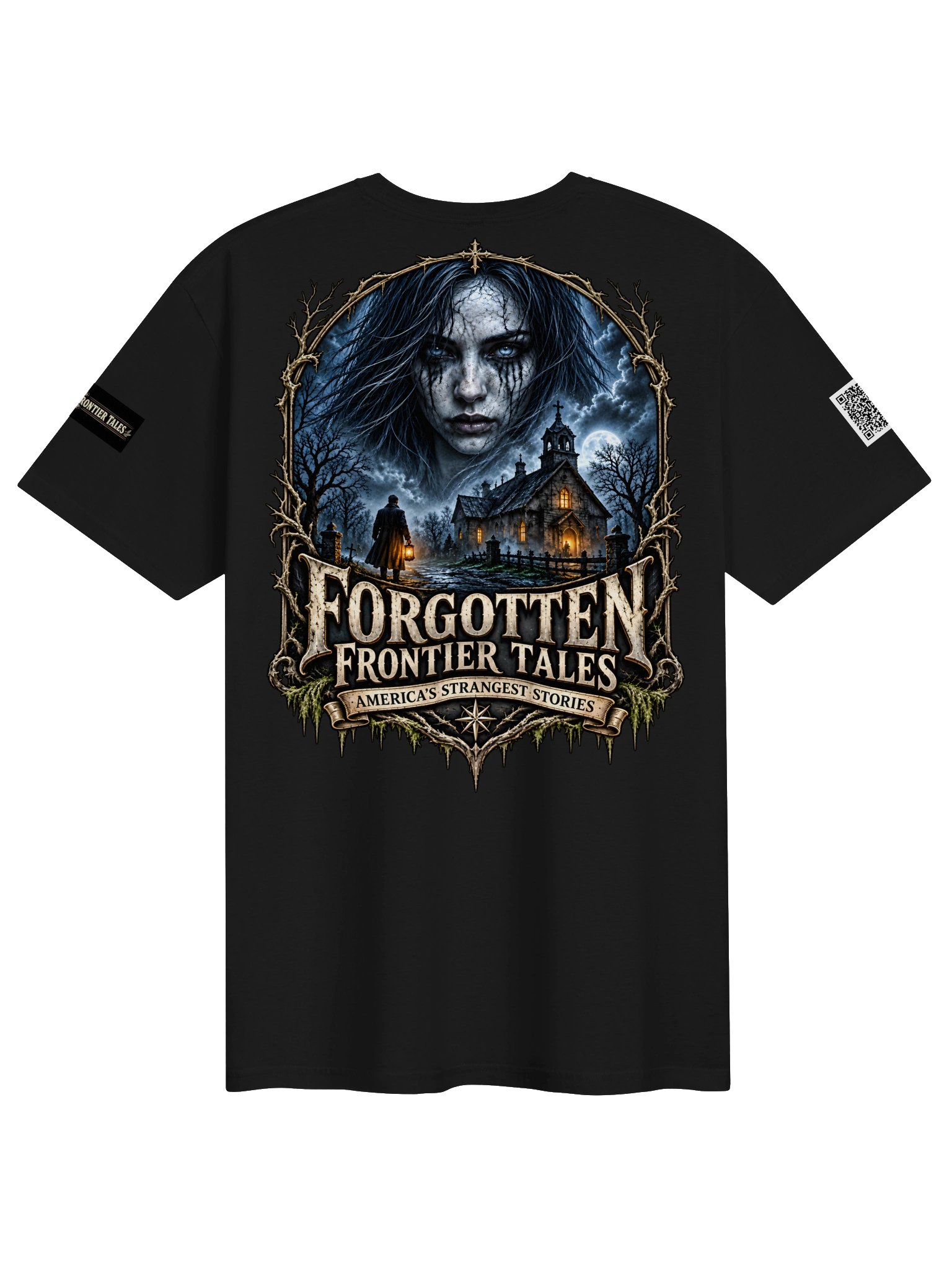Forgotten Frontier Tales — The Haunting Beyond the Chapel Tee product image (2)