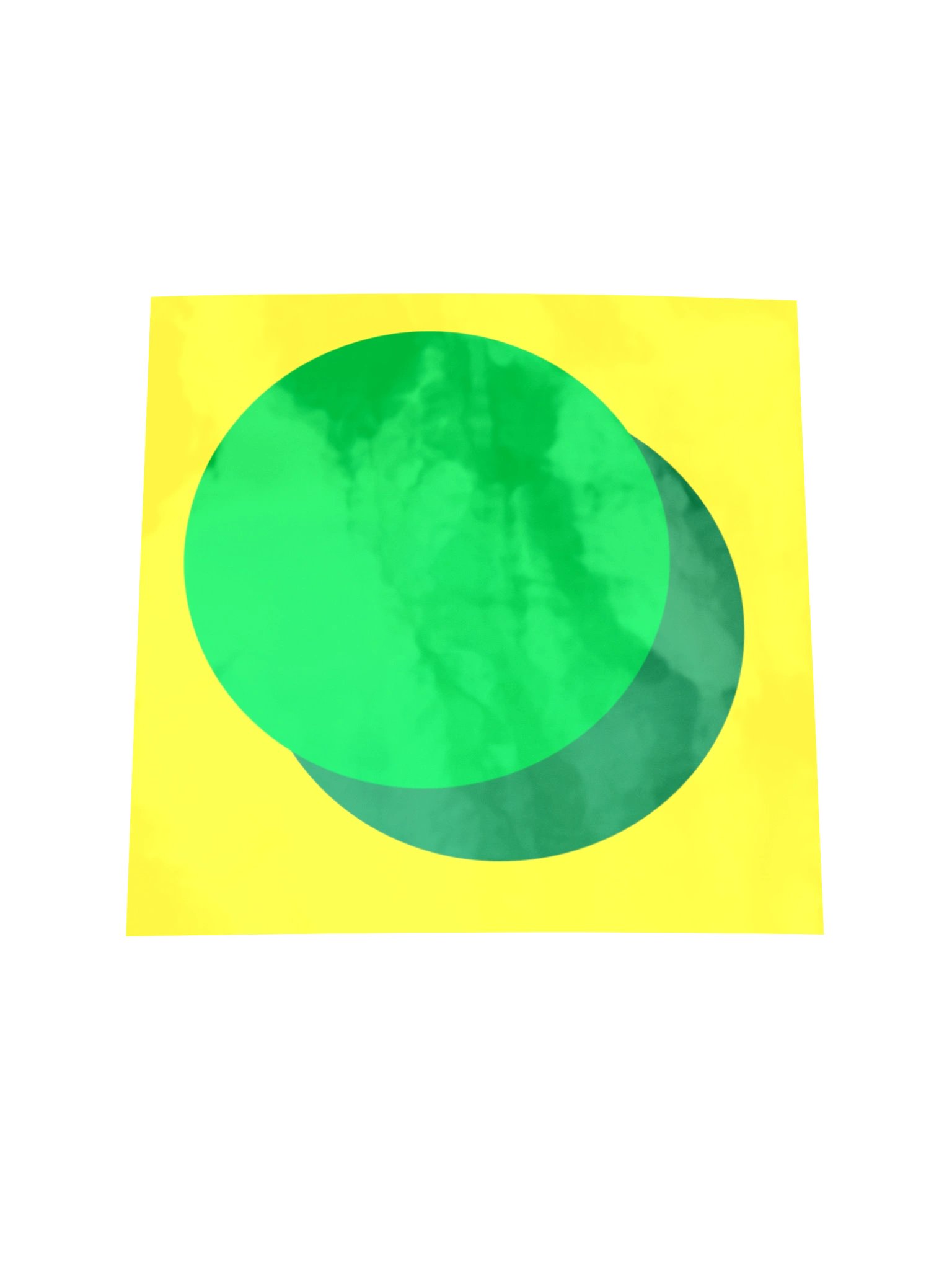 HOLO ZURC Sticker YELLOW; Kiss-cut, Blank product image (1)