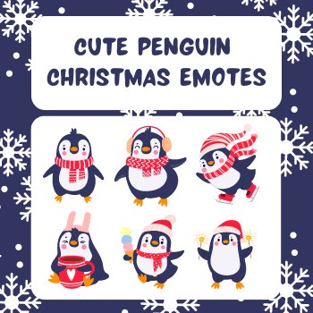 cute penguin christmas emotes product image (1)
