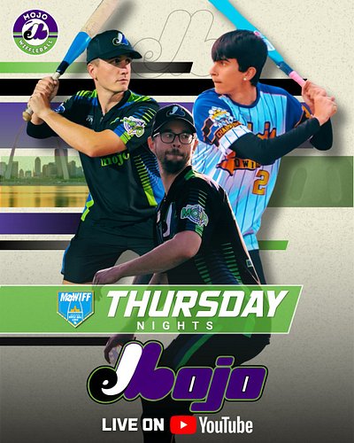Opening Night! Mojo @ Archers on Miracle Field II!

This Thursday. 7pm, Live on YouTube!

#wiffleball #mowiff #Season6 #mojo ...