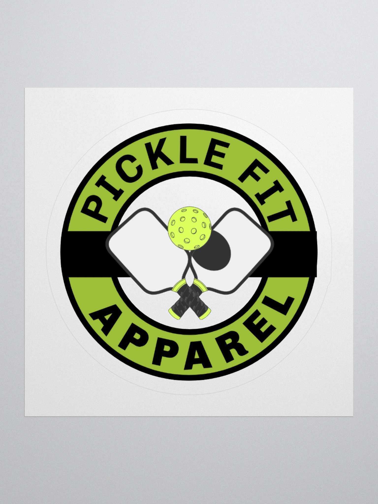 Pickleball Paddles Kiss Cut Stickers product image (1)