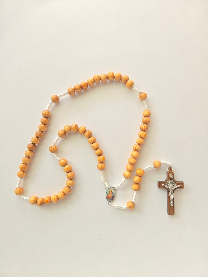 Sacred Heart Rosary with St Benedict Crucifix product image (9)