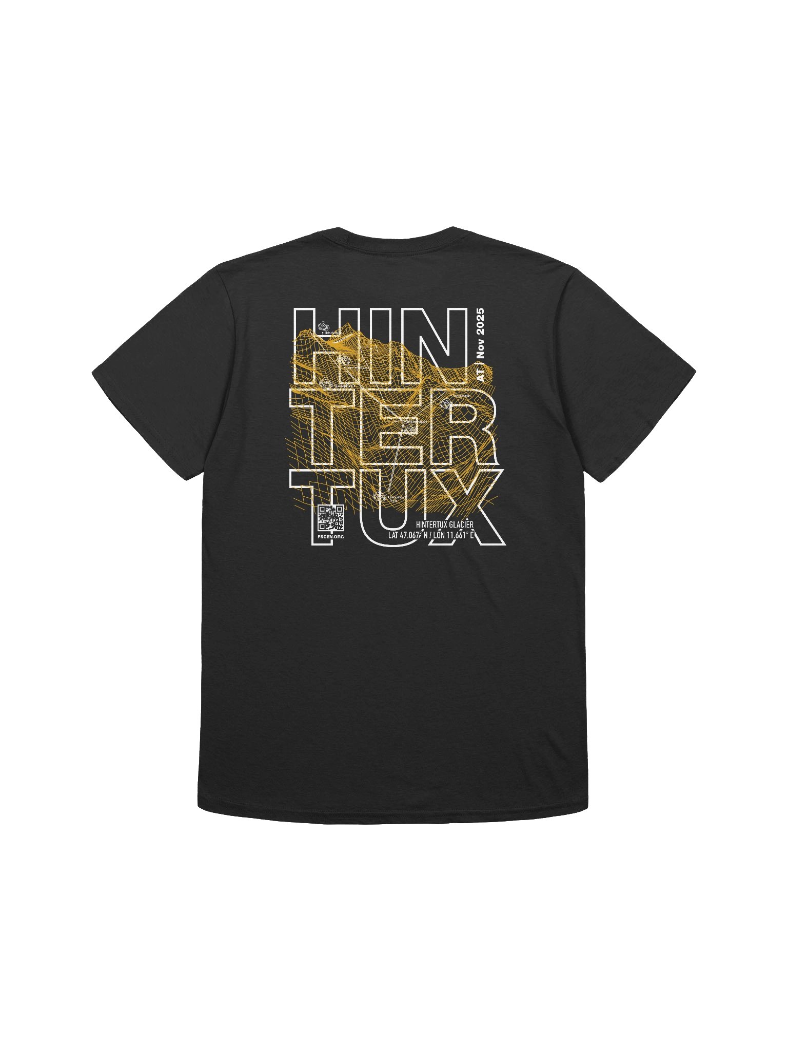 Hintertux Glacier Coordinates Resort (front and back print) product image (2)