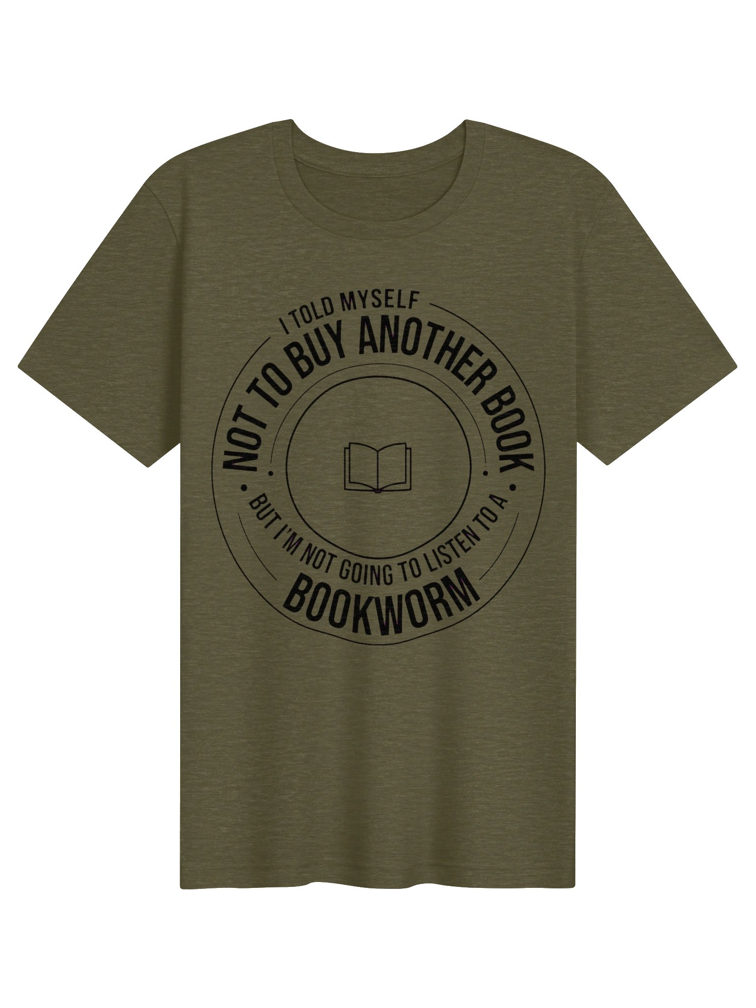 Bookworm Behaviour – Not To Buy Another Book Funny T-Shirt (Black Ink) product image (1)