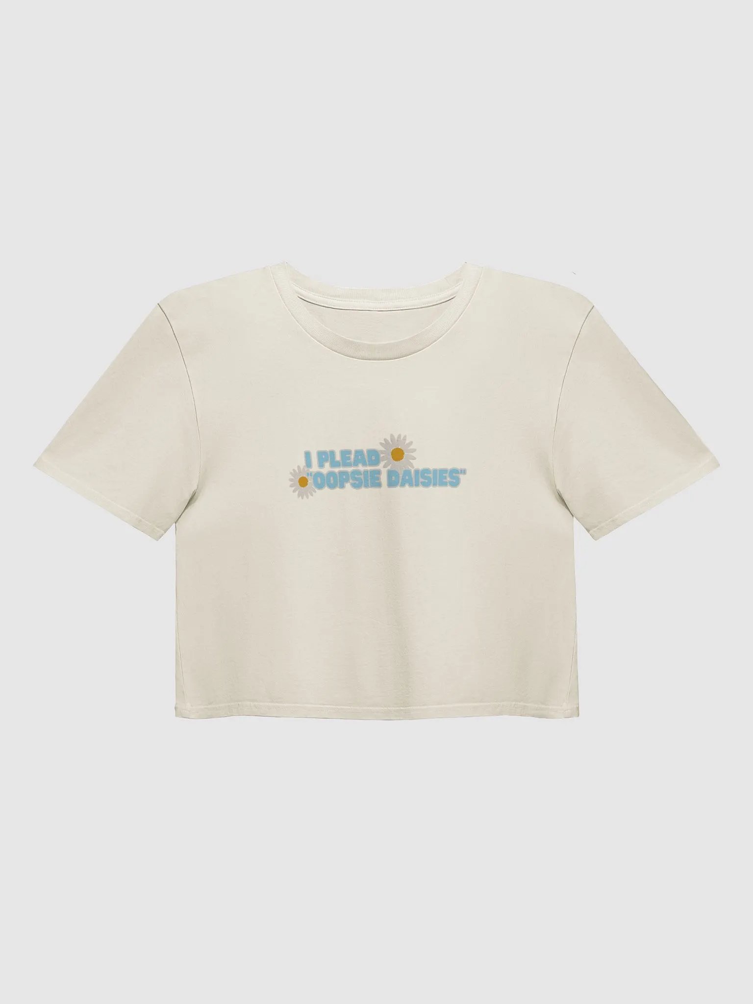 I plead oopsie daisies crop top product image (1)