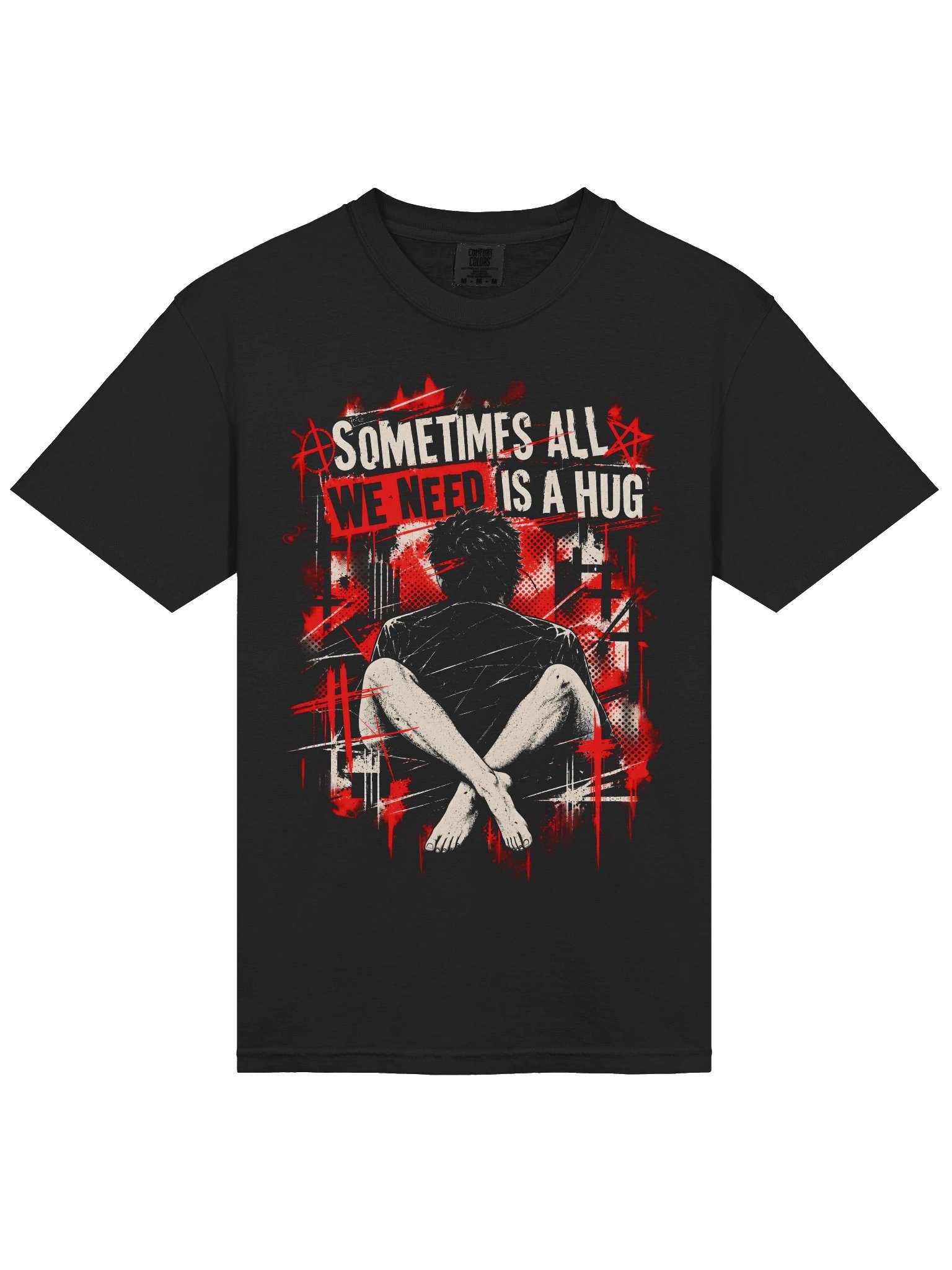 All We Need is a Hug Heavyweight Vintage Graphic Tee product image (11)