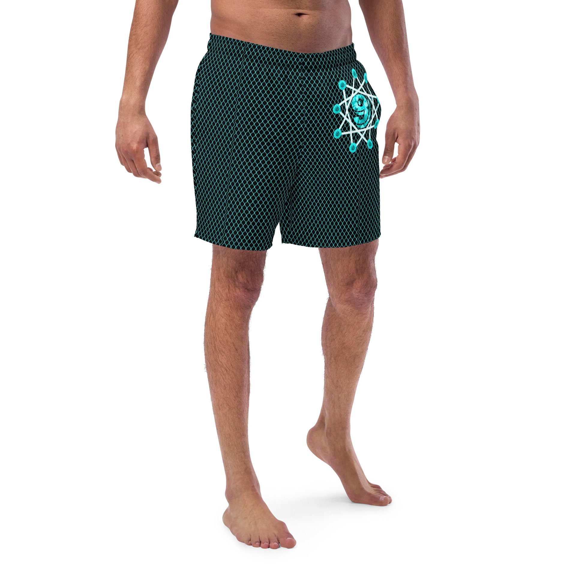 Blue Link Swim Trunks product image (1)