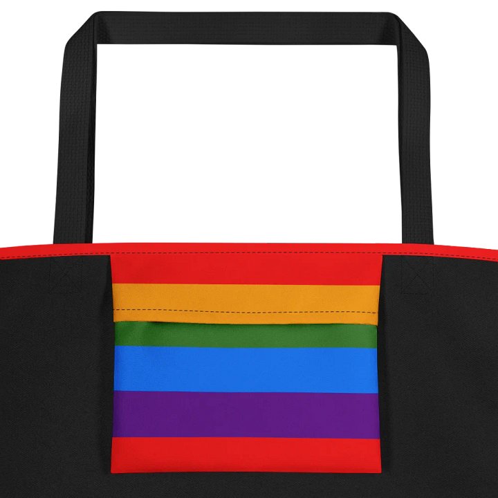 Rainbow Stripes All-Over Tote Bag product image (2)