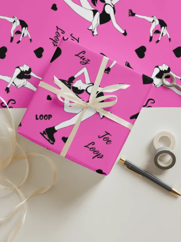 Ice Skaters Wrapping Paper Set product image (1)