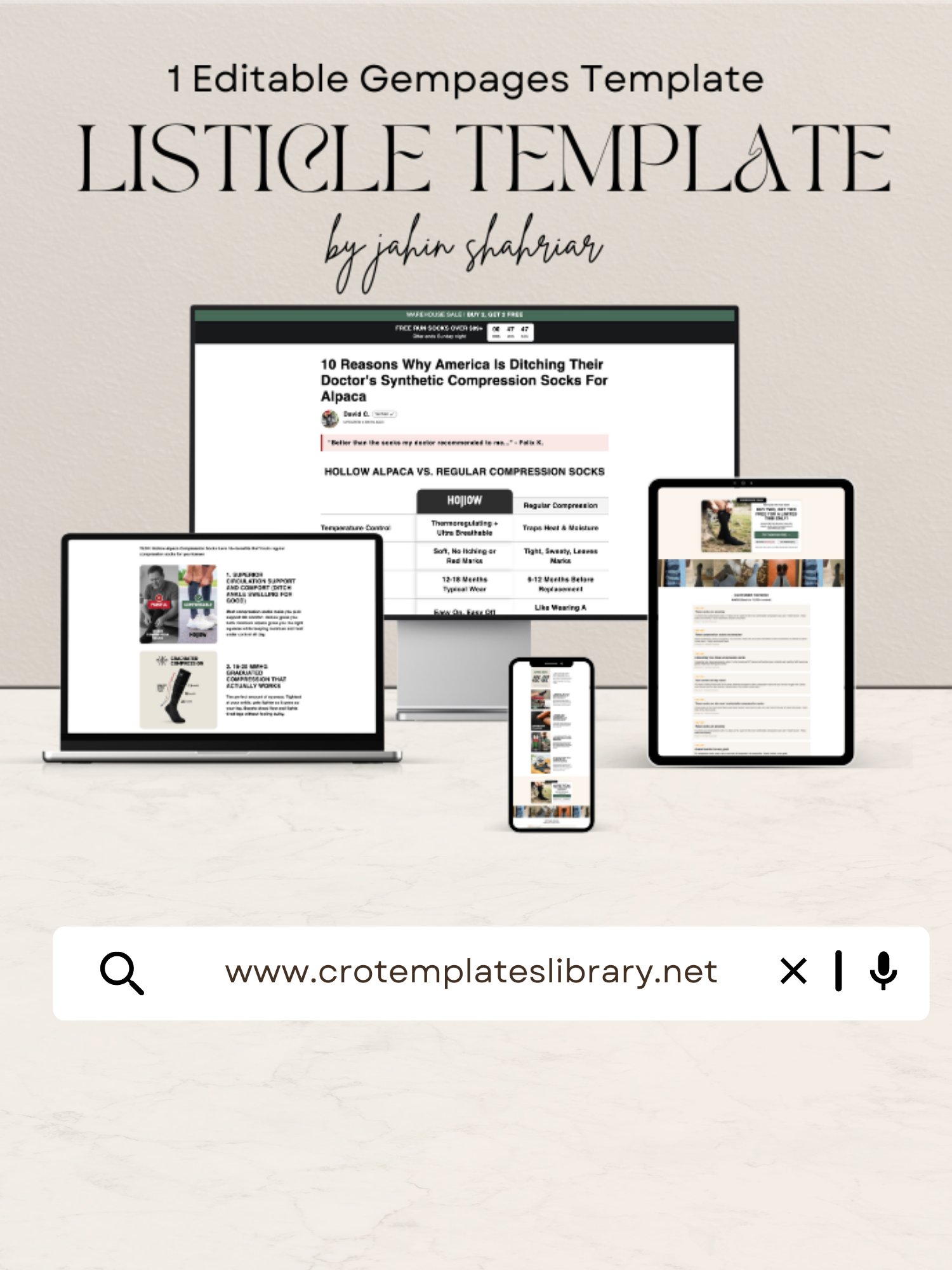 10 Reasons Hollow Socks Gempages Listicle Template product image (1)