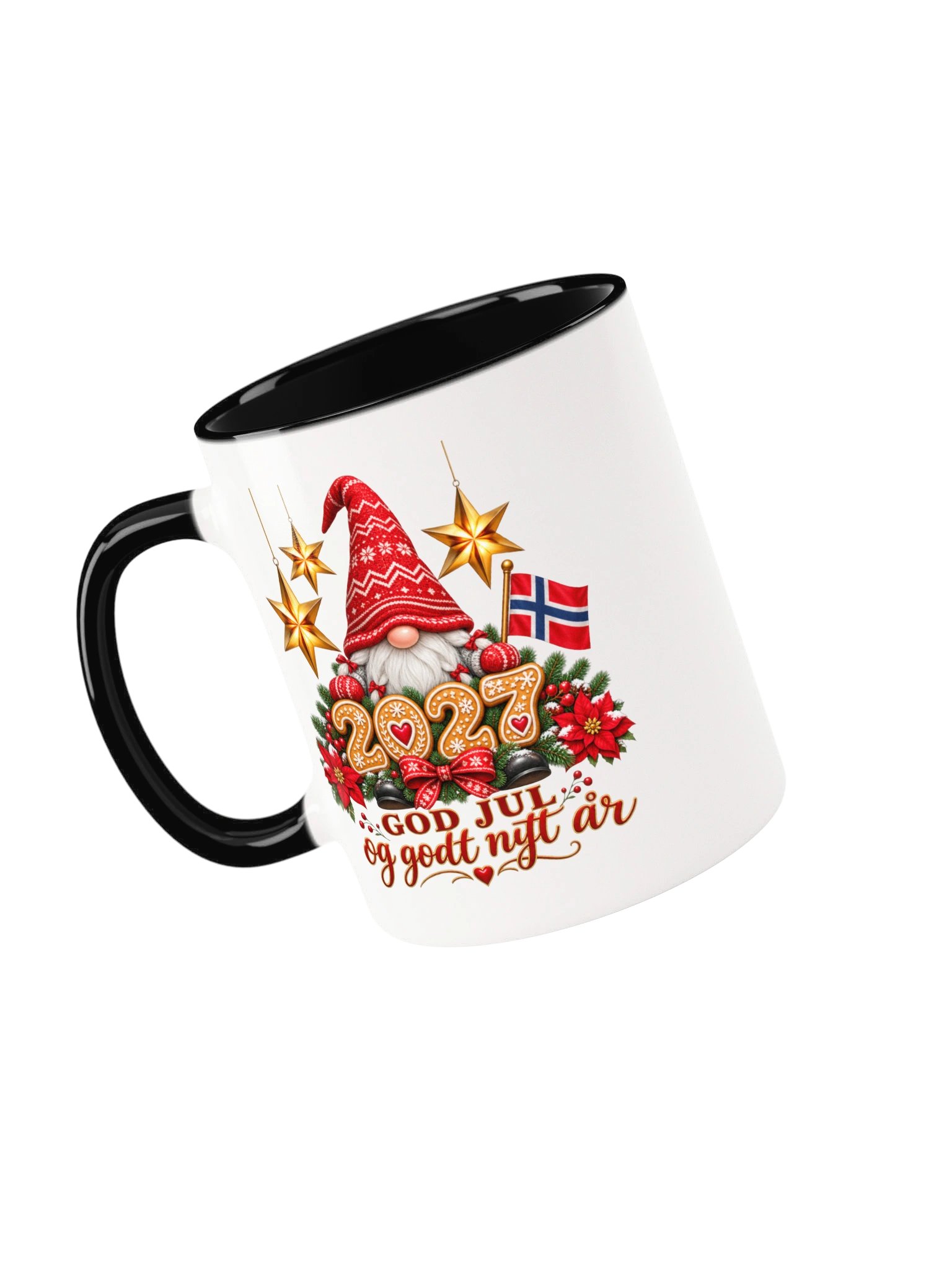 GOD JUL and Happy New Year 2027 Norwegian Holiday Mug product image (3)
