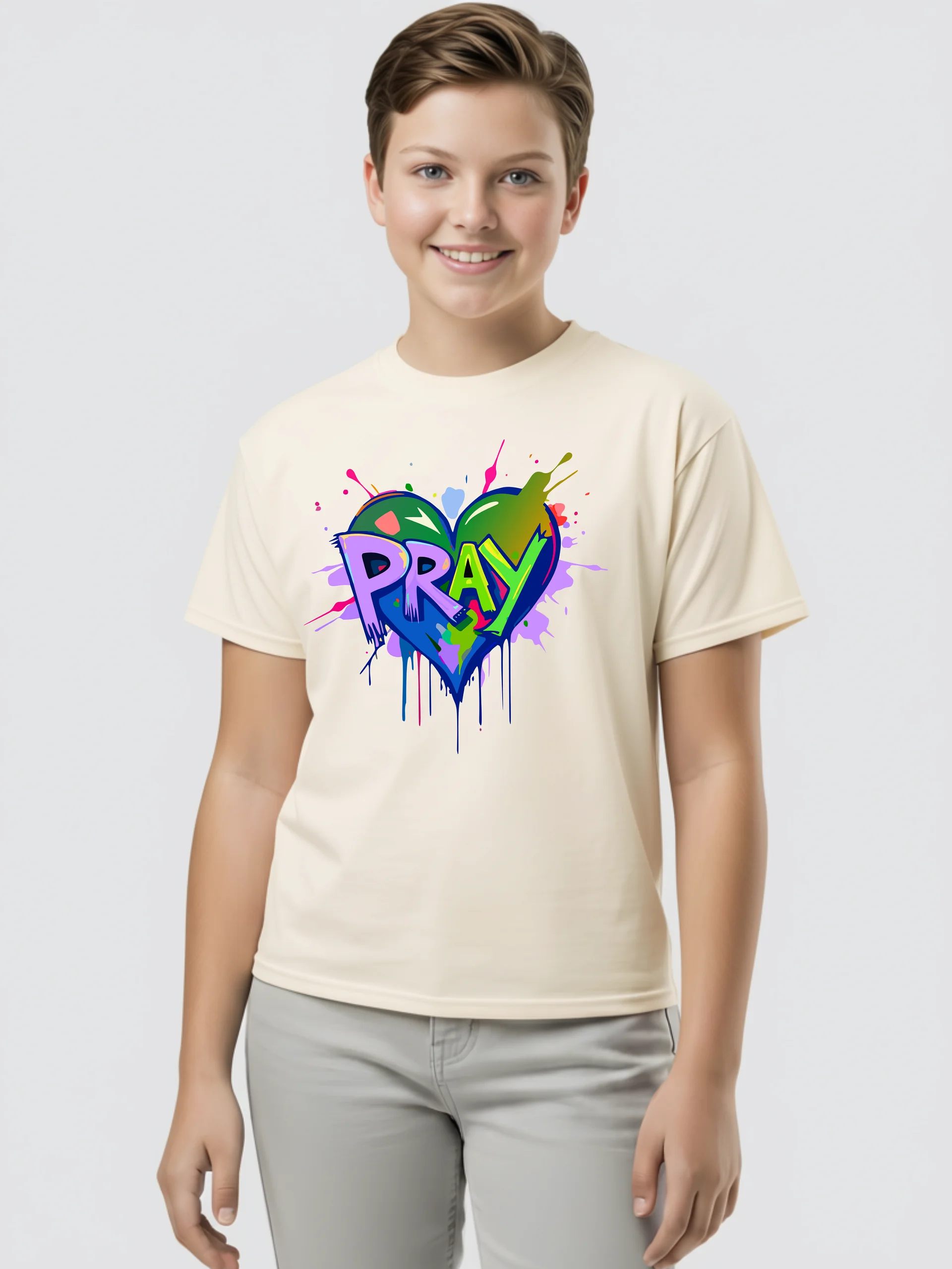 Prayerful Heart Girls T-shirt product image (3)